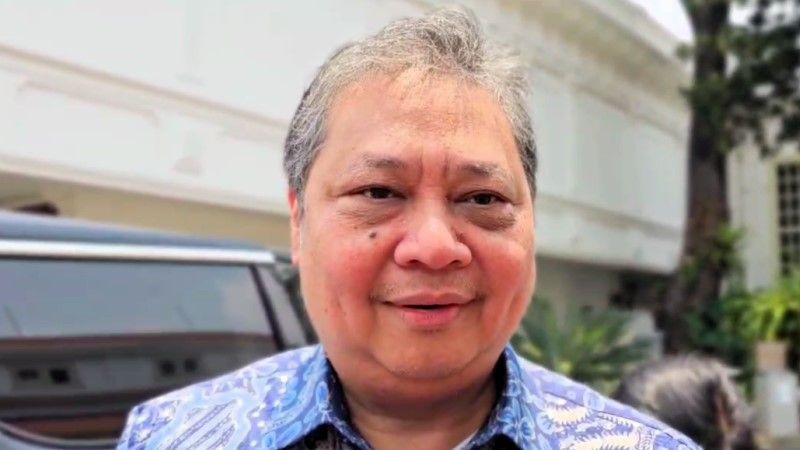 Airlangga Belum Dengar Isu Partai Demokrat Masuk Kabinet