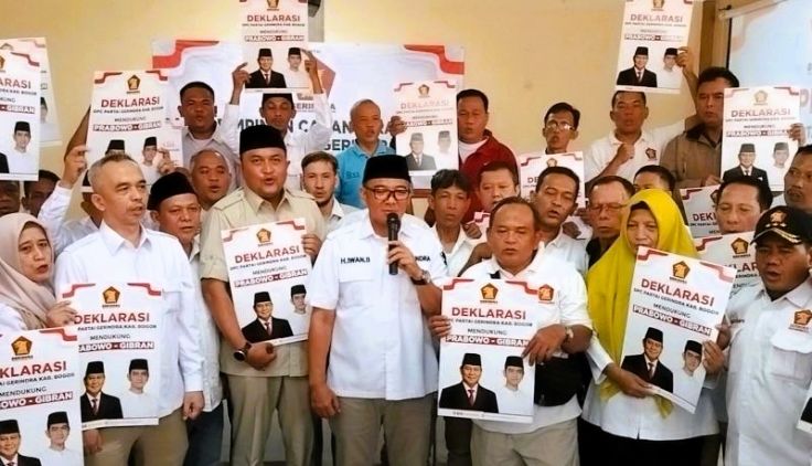 Gerindra Bogor Deklarasi Dukung - Prabowo - Gibran