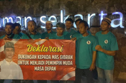 Pendukung Gibran di Kediri Deklarasi Dukung Maju Pilpres