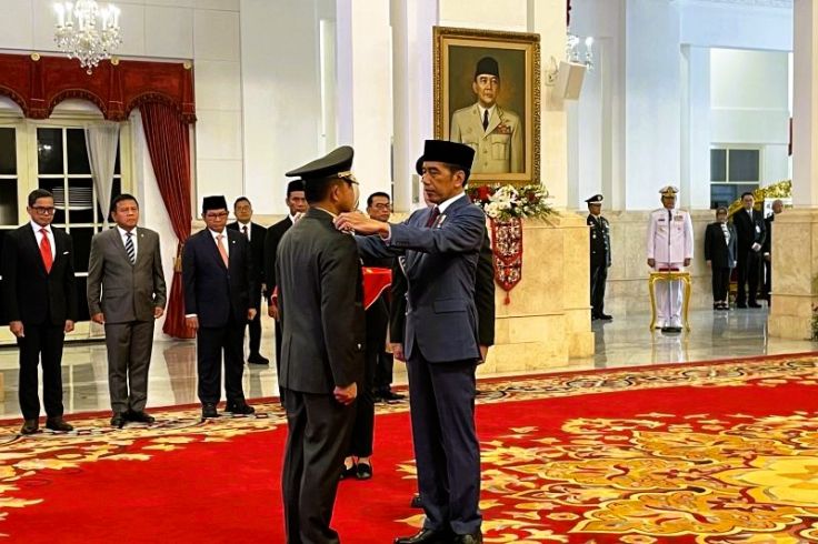 Presiden Jokowi Lantik Jenderal Agus Subiyanto Sebagai KSAD TNI