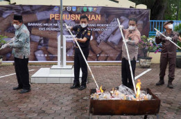 Bea Cukai Langsa Musnahkan 2,3 Juta Batang Rokok Ilegal