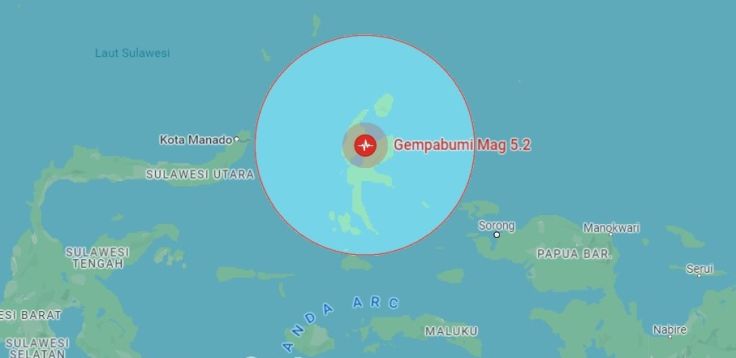 BMKG: Gempa 5,2 SR Goyang Halmahera Utara