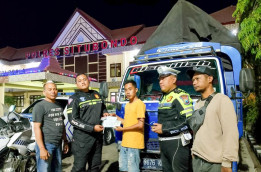 Pengemudi Truk Oleng Kena Sanksi Polres Situbondo