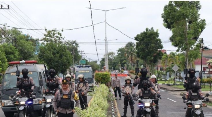 1.885 Personel Polda Amankan Tahapan Kampanye Pemilu di Kalbar