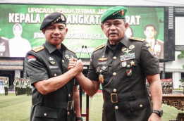 Panglima TNI Agus Subiyanto Pimpin Sertijab KSAD Maruli Simanjuntak