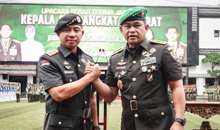 Panglima TNI Agus Subiyanto Pimpin Sertijab KSAD Maruli Simanjuntak