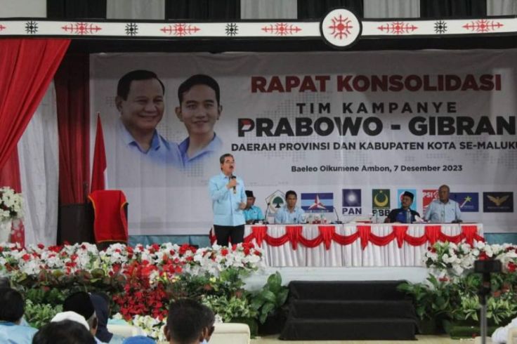 TKD Maluku: Optimis Prabowo-Gibran Menang Satu Putaran