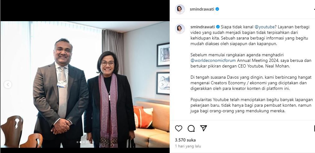 Diisukan Mundur, Sri Mulyani Malah Bahas Udara Dingin