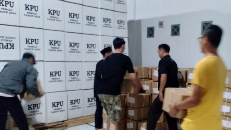 KPU Kota Bengkulu Terima 219.509 Surat Suara Untuk DPD RI