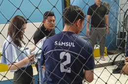 Momen Gibran Main Futsal Pakai Nama Samsul