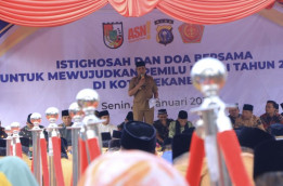 Pemkot Pekanbaru Gelar Istigasah Harap Pemilu Damai