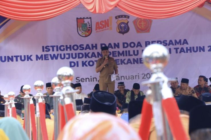 Pemkot Pekanbaru Gelar Istigasah Harap Pemilu Damai