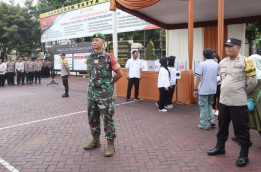 Polisi di Malang Latihan Amankan Pemilu 2024