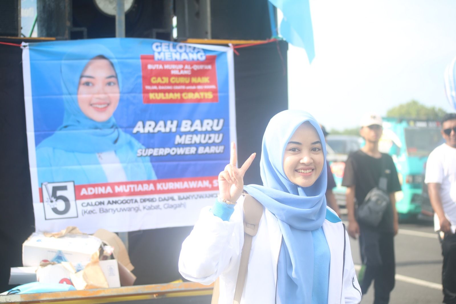 Caleg Cantik Adina Mutiara Berjuang Hapus Buta Huruf Alquran