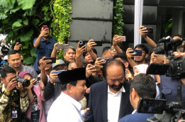 Tim AMIN Gugat Diskualifikasi Gibran, Prabowo Temui Surya Paloh