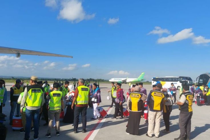 3.144 Calon Haji Lombok Tiba di Tanah Suci