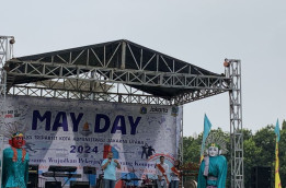 Aksi May Day di Jakarta Utara, Buruh Tuntut Kepastian Masa Kerja