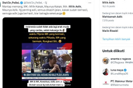 Loloskan Kaesang, Viral di X Netizen Sindir MA dengan Mahkamah Adik dan Milik Adik