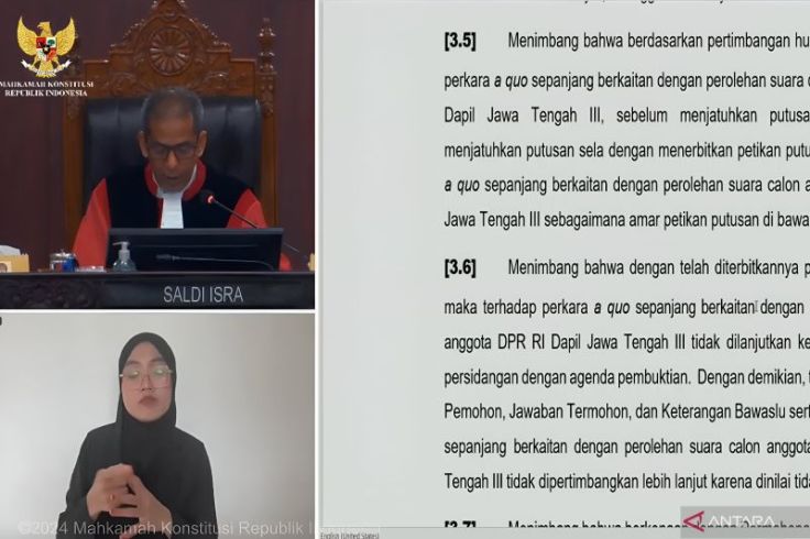 Lagi, MK Tolak Gugatan Pileg karena Dalil Tak Rinci dari Caleg PPP Dapil Jateng 3