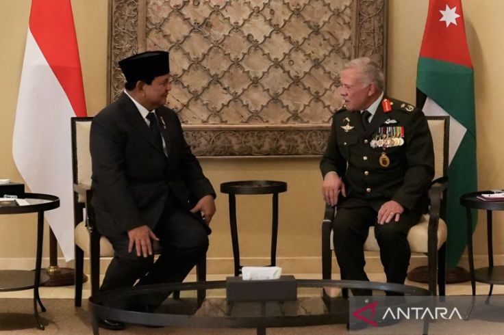 Prabowo Ajak Raja Jordania Perjuangkan Kemerdekaan Palestina