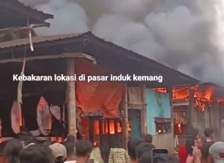 Gas Elpiji Meledak,  Pasar TU Kemang Rata dengan Tanah