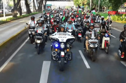 Peserta Peace Convoy "Kepung" Jakarta, Desak Kemerdekaan Palestina