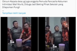 Viral, Oknum Kepala Desa Berseragam Ormas Usir Warga Pelapor Pungli