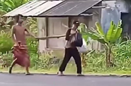 Viral, Video Pelaku Mutilasi saat Seret Korban