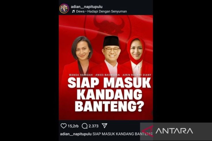 Ramai Beredar di Medsos, Adian Napitupulu Bantah Unggah Foto Anies Pakai Jas Merah