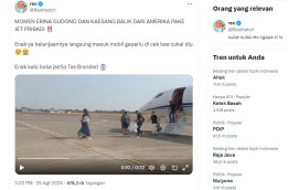 Netizen Sorot Kaesang dan Erina Gudono Turun dari Jet Pribadi