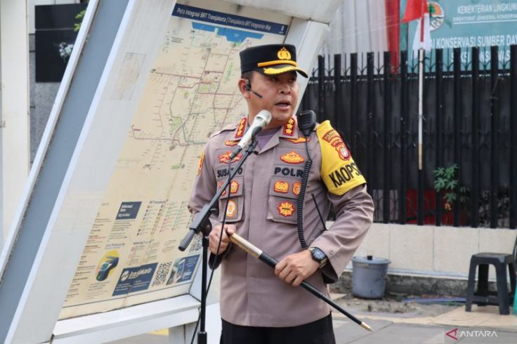 Ribuan Polisi Amankan Ojol Demo di Jakpus