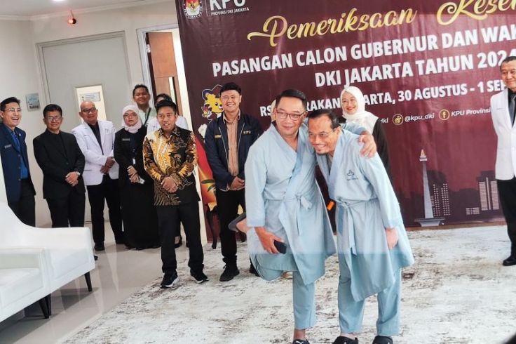 Ridwan Kamil-Suswono Jalani Tes  Narkoba hingga Psikologi