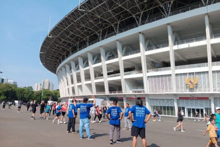 Andre Hehanussa Ikut Kampanye  "Bosan Udara Kotor" di GBK