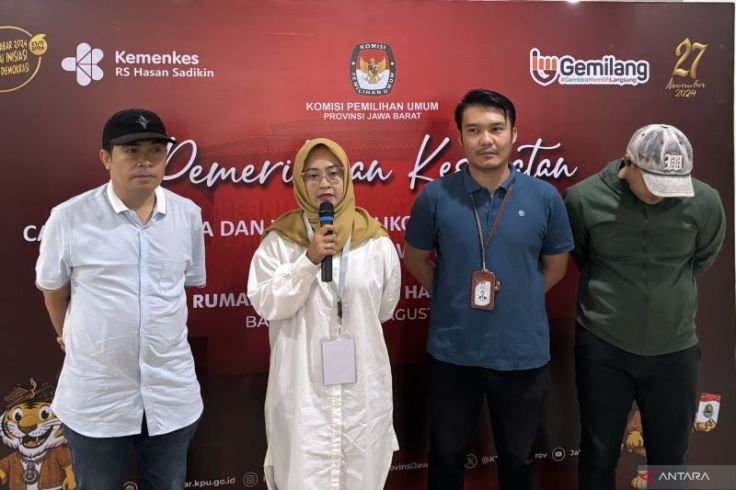 KPU Kota Bandung Tunggu Hasil Kesehatan Paslon