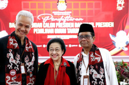 Megawati, Ganjar Pranowo, dan Mahfud MD Kompak Absen di Pelantikan Probowo-GIbran