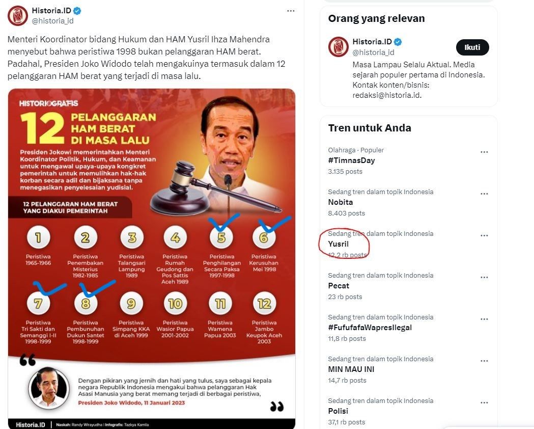 Yusril Jadi Bulan-bulanan Netizen NKRI