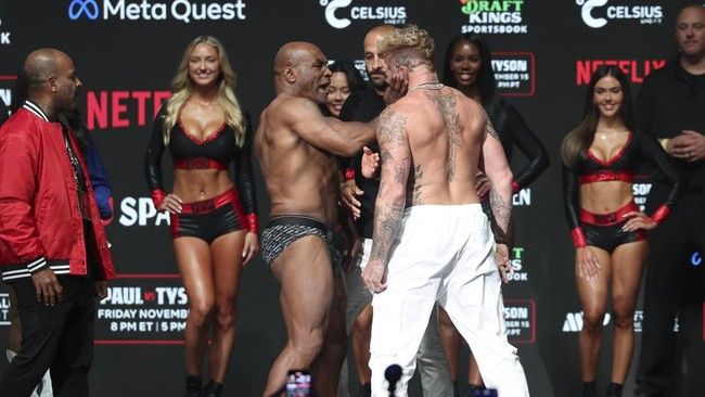 Heboh, Dugaan Skenario Pertarungan Mike Tyson Vs Jake Paul Bocor, Tyson Tumbang di Ronde ke 5