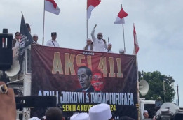 Massa Aksi 411 Desak Adili Jokowi dan Tangkap Fufufafa