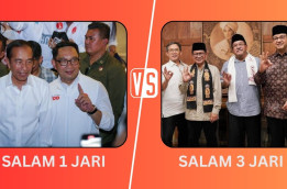 Salam Satu Jari RK-Jokowi Vs Salam Tiga Jari Pramono-Anies