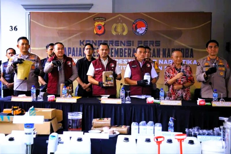 Pengungkapan Pabrik Narkoba Terbesar di Jawa Barat