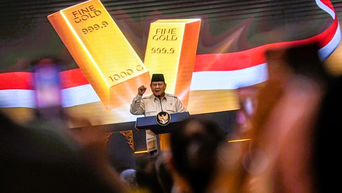 Prabowo Resmikan Bank Emas Pertama di Indonesia