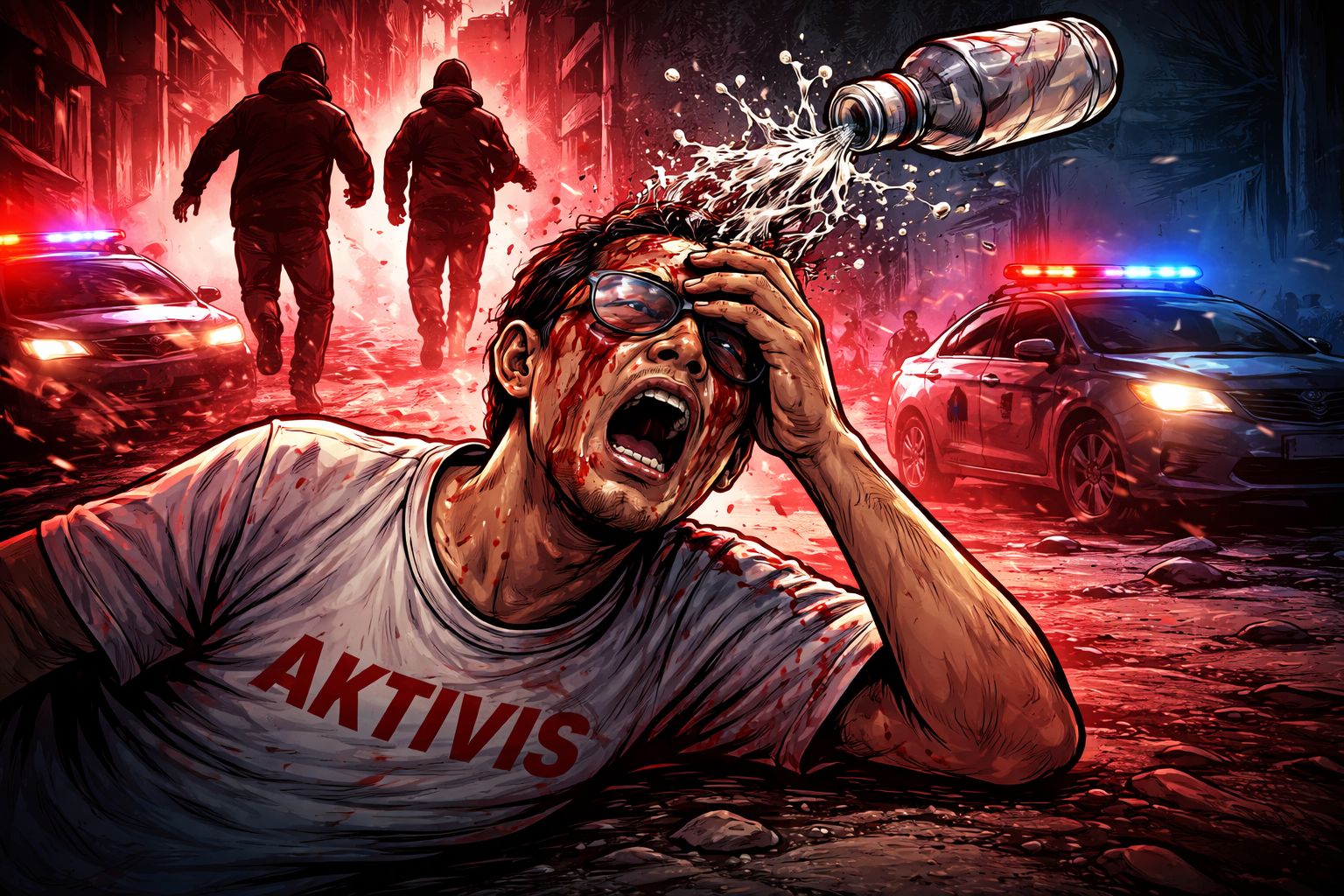 Teror Air Keras Hantam Aktivis KontraS, Alarm Baru bagi Pembela HAM